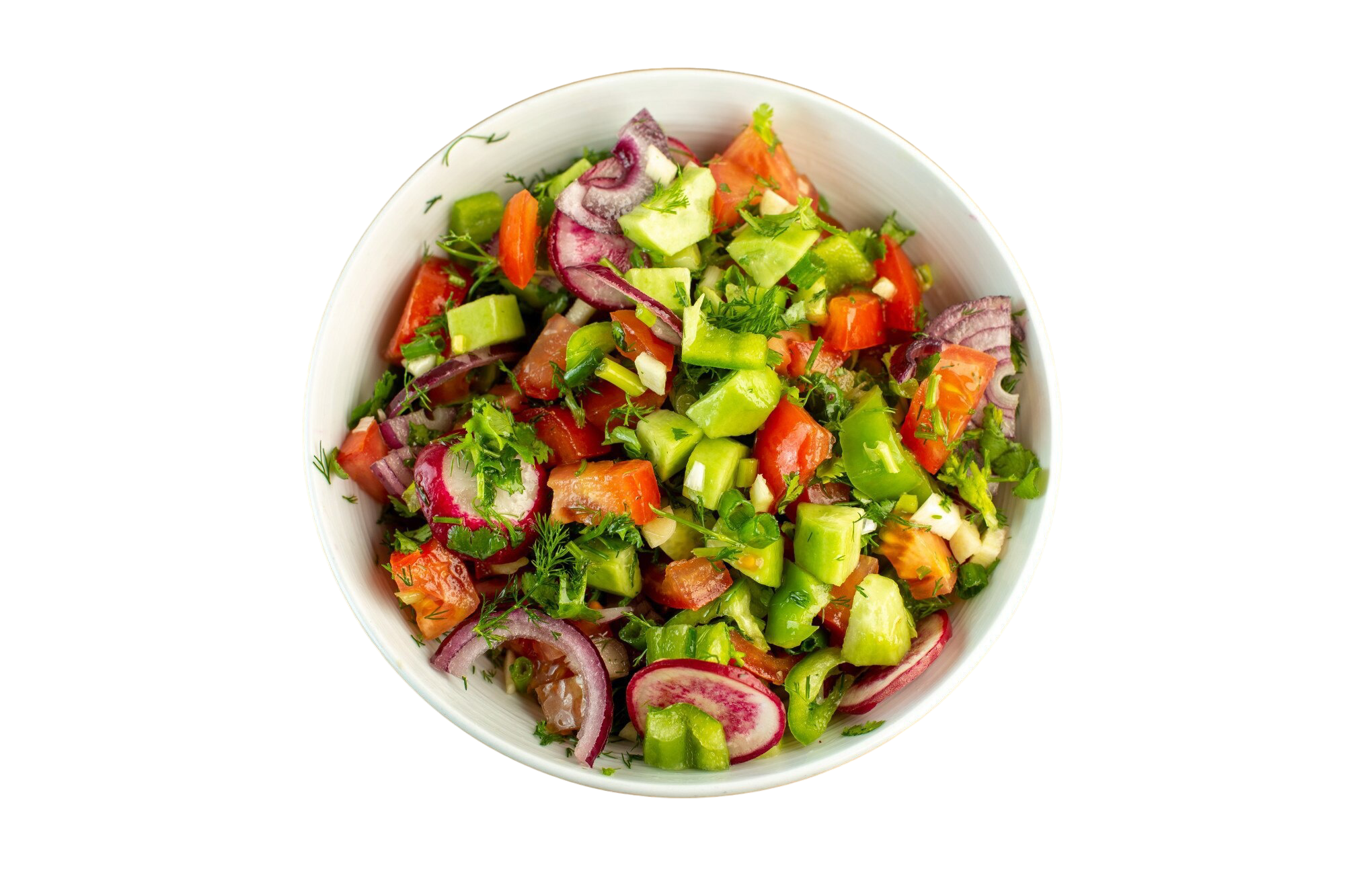 Colorful Nigerian food bowl